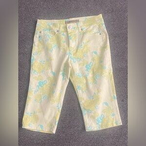 Liverpool Jeans Company Girls Floral Shorts - Yellow & Light Blue